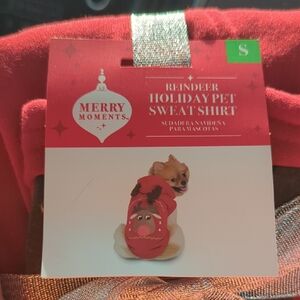 Red Reindeer Holiday Pet Sweatshirt